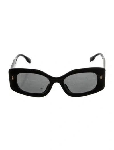 Pre-owned Tory Burch Square Tinted Sunglasses In Black