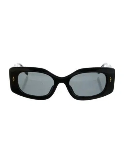 Pre-owned Tory Burch Square Tinted Sunglasses In Black