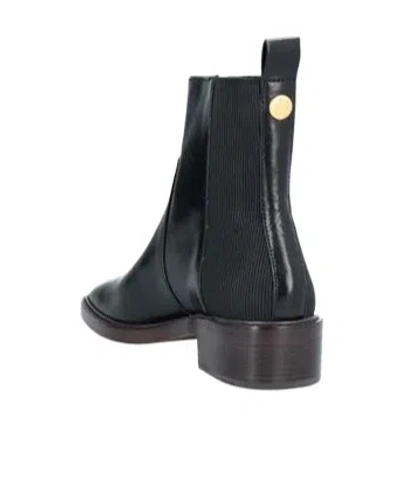 Tory Burch Square-toe Block-heel Ankle Boots In Black