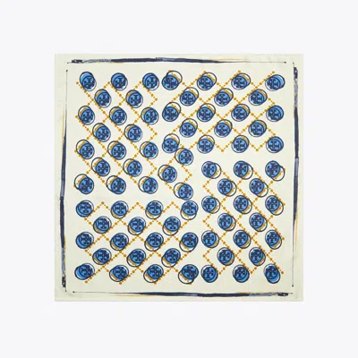 Tory Burch Stamped T Monogram Neckerchief In Neutral