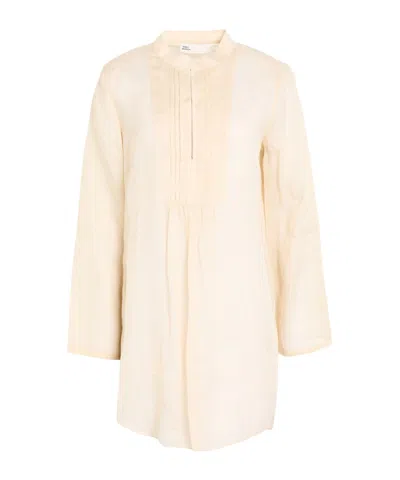 Tory Burch Stand-up Collar Shirt In Neutral