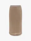 Tory Burch Lurex Mesh Midi Skirt