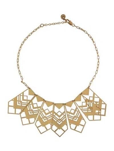 Pre-owned Tory Burch Statement Collar Necklace, 20" In Multi