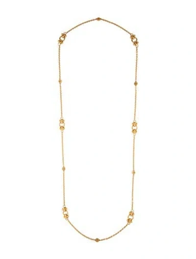 Pre-owned Tory Burch Station Chain Necklace, 34.5" In Multicolor