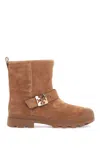 Tory Burch Mellow Shearling-lined Suede Platform Ankle Boots