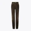 Tory Burch Straight-leg Jean In Brown