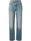 Tory Burch Straight Wide-leg Jean In Blau