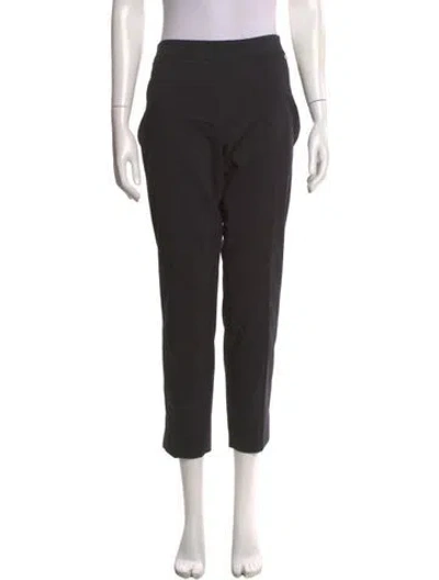 Pre-owned Tory Burch Straight Leg Pants In Black