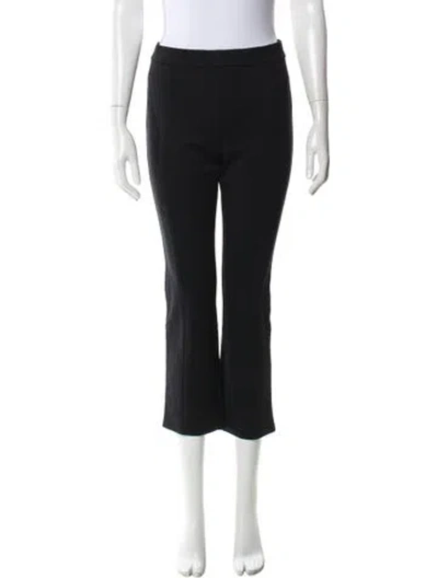 Pre-owned Tory Burch Straight Leg Pants In Black