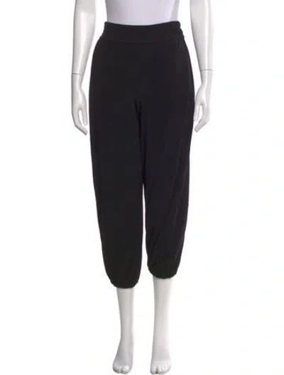 Pre-owned Tory Burch Straight Leg Pants In Black