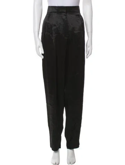 Pre-owned Tory Burch Straight Leg Pants In Black