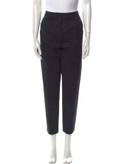 Pre-owned Tory Burch Straight Leg Pants In Black