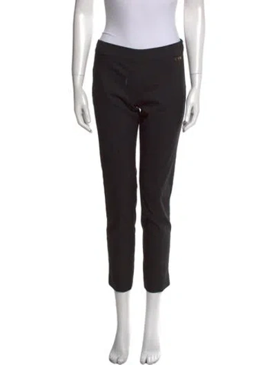 Pre-owned Tory Burch Straight Leg Pants In Black