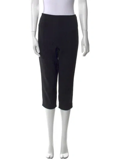 Pre-owned Tory Burch Straight Leg Pants In Black