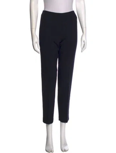 Pre-owned Tory Burch Straight Leg Pants In Black