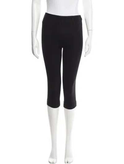 Pre-owned Tory Burch Straight Leg Pants In Black