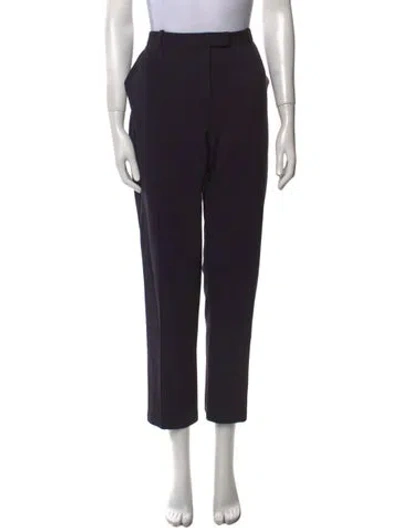 Pre-owned Tory Burch Straight Leg Pants In Black