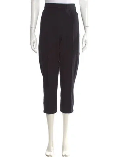 Pre-owned Tory Burch Straight Leg Pants In Black