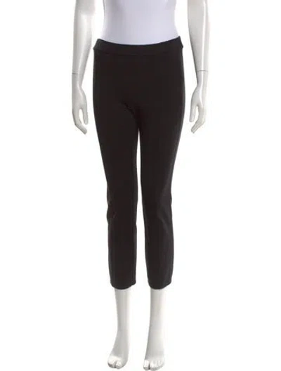 Pre-owned Tory Burch Straight Leg Pants In Black