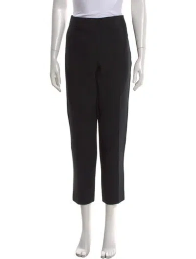 Pre-owned Tory Burch Straight Leg Pants In Black