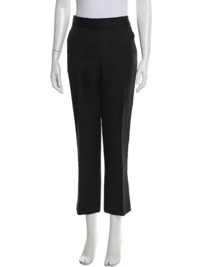 Pre-owned Tory Burch Straight Leg Pants In Black
