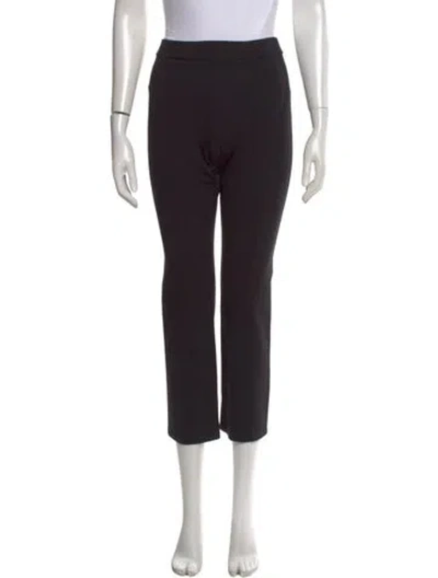 Pre-owned Tory Burch Straight Leg Pants In Black