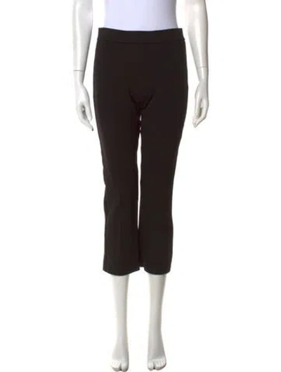 Pre-owned Tory Burch Straight Leg Pants In Black