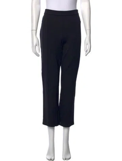 Pre-owned Tory Burch Straight Leg Pants In Black