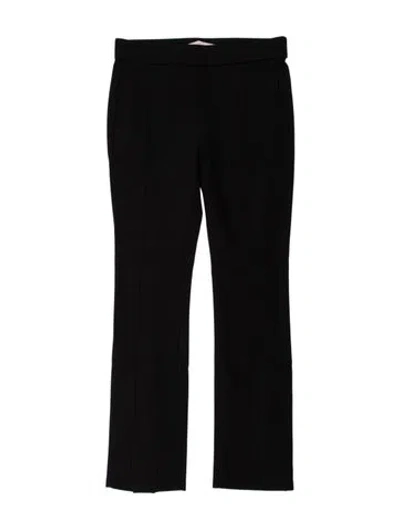Pre-owned Tory Burch Straight Leg Pants In Black