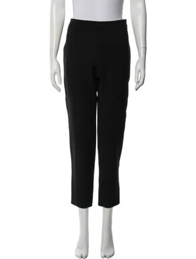 Pre-owned Tory Burch Straight Leg Pants In Black