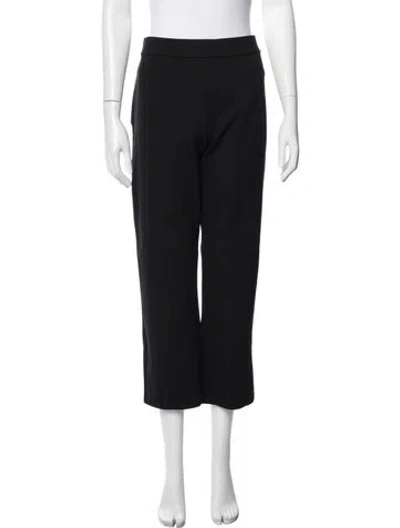 Pre-owned Tory Burch Straight Leg Pants In Black