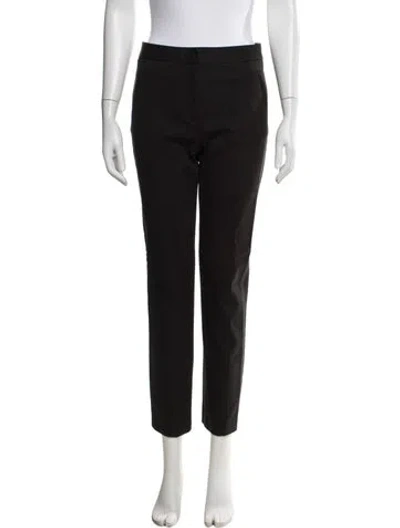 Pre-owned Tory Burch Straight Leg Pants In Black