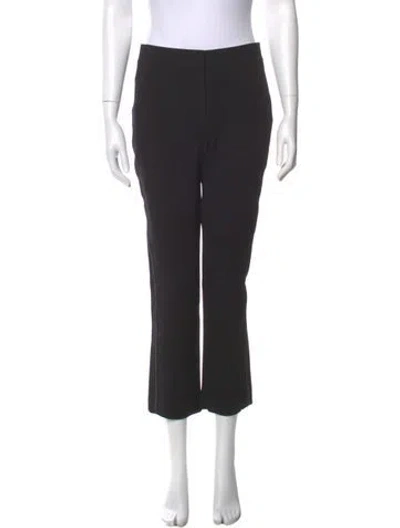 Pre-owned Tory Burch Straight Leg Pants In Black