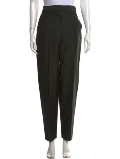 Pre-owned Tory Burch Straight Leg Pants In Black