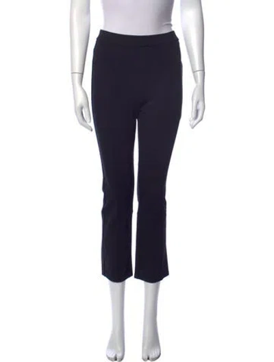 Pre-owned Tory Burch Straight Leg Pants In Black