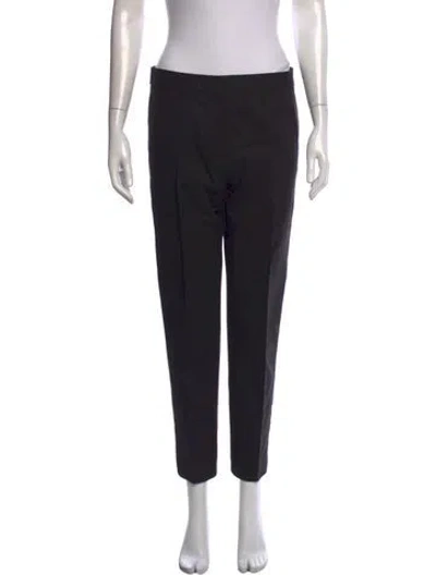 Pre-owned Tory Burch Straight Leg Pants In Black