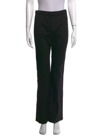Pre-owned Tory Burch Straight Leg Pants In Black
