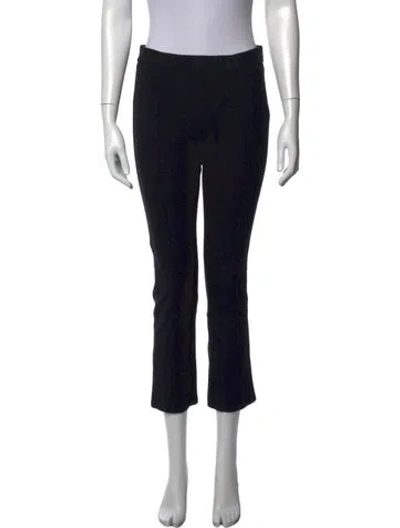 Pre-owned Tory Burch Straight Leg Pants In Black