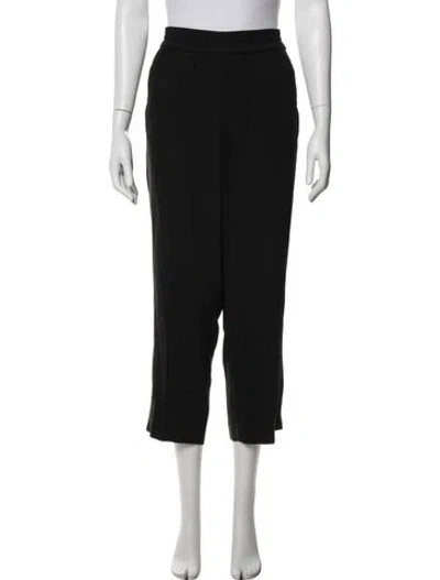 Pre-owned Tory Burch Straight Leg Pants In Black