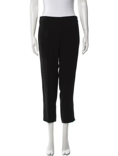 Pre-owned Tory Burch Straight Leg Pants In Black
