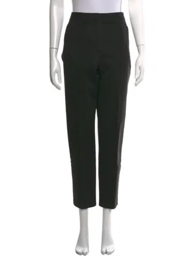 Pre-owned Tory Burch Straight Leg Pants In Black