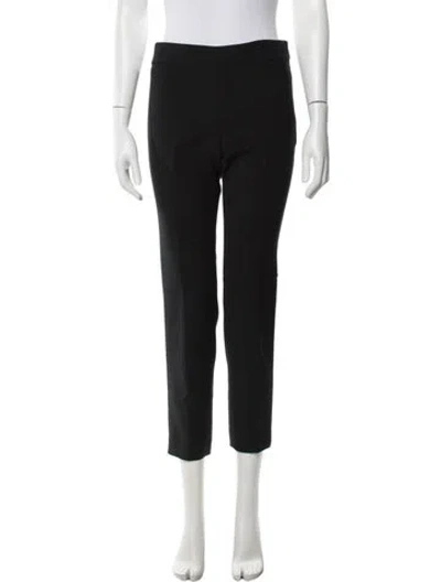 Pre-owned Tory Burch Straight Leg Pants In Black