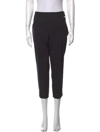 Pre-owned Tory Burch Straight Leg Pants In Black