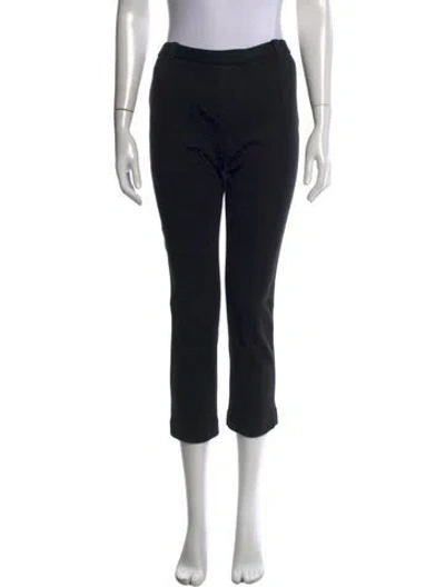 Pre-owned Tory Burch Straight Leg Pants In Black