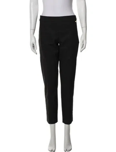 Pre-owned Tory Burch Straight Leg Pants In Black