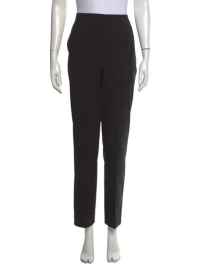 Pre-owned Tory Burch Straight Leg Pants In Black