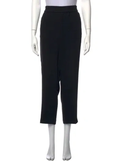 Pre-owned Tory Burch Straight Leg Pants In Black