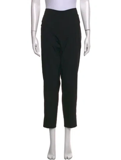 Pre-owned Tory Burch Straight Leg Pants In Black