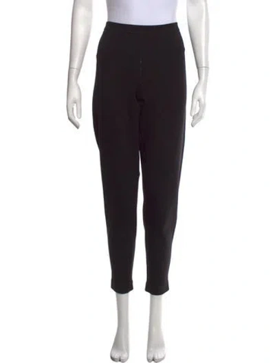 Pre-owned Tory Burch Straight Leg Pants In Black