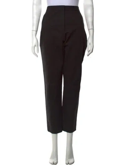 Pre-owned Tory Burch Straight Leg Pants In Black
